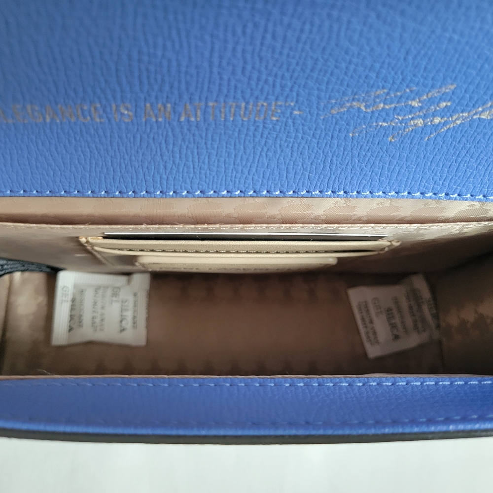 Karl Lagerfeld Blue and White Crossbody Bag - Picture 12 of 15